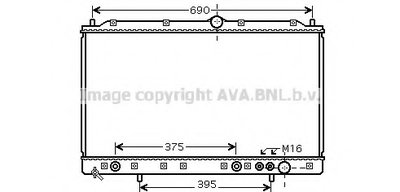 Радиатор, охлаждение двигателя AVA QUALITY COOLING купить