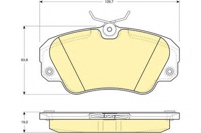 Комплект тормозных колодок, дисковый тормоз GIRLING купить