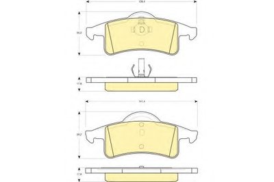 Комплект тормозных колодок, дисковый тормоз GIRLING купить