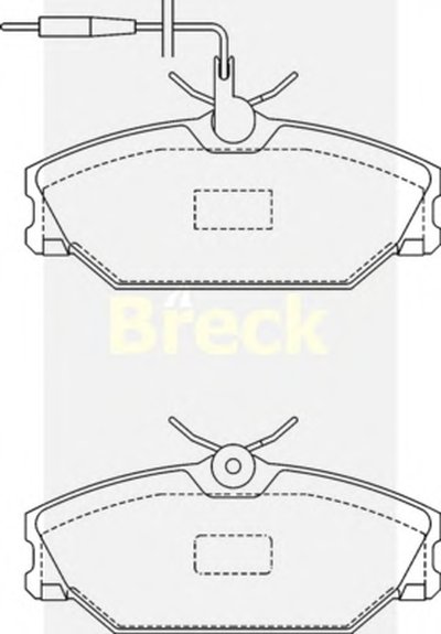 Комплект тормозных колодок, дисковый тормоз BRECK купить