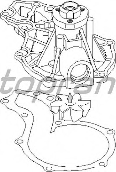 Водяной насос TOPRAN купить