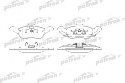 Комплект тормозных колодок, дисковый тормоз PATRON купить