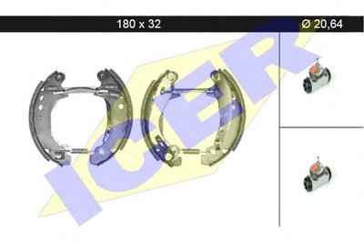 Комплект тормозных колодок ICER купить