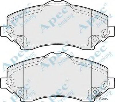 Комплект тормозных колодок, дисковый тормоз APEC braking купить