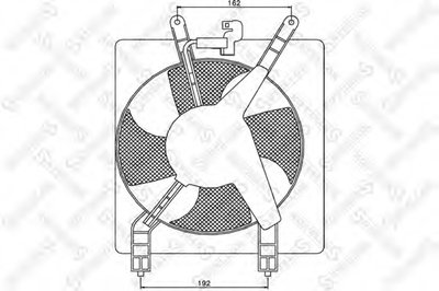 Вентилятор, охлаждение двигателя STELLOX купить