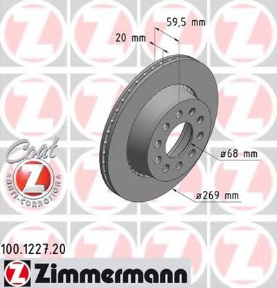 Тормозной диск COAT Z ZIMMERMANN купить