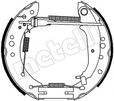 Комплект тормозных колодок Kit premounted METELLI купить