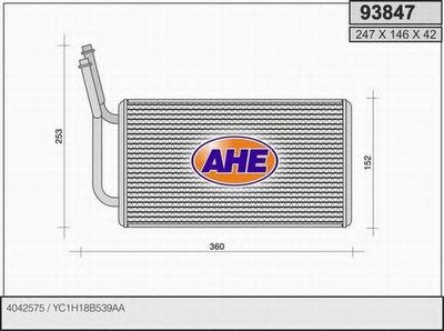 Теплообменник, отопление салона AHE купить