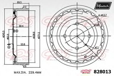 Тормозной барабан R+ (Regular Plus) MAXTECH купить