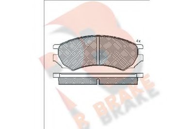 Комплект тормозных колодок, дисковый тормоз R BRAKE купить