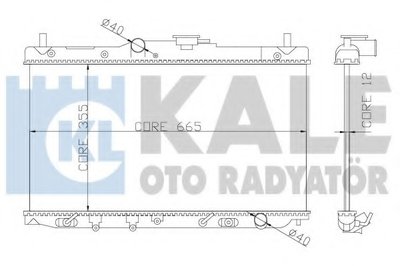 Радиатор, охлаждение двигателя KALE OTO RADYATÖR купить