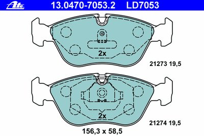 Колодки тормозные дисковые LD7