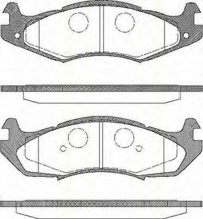 Комплект тормозных колодок, дисковый тормоз TRISCAN купить
