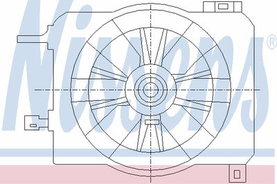 Вентилятор, охлаждение двигателя NISSENS купить