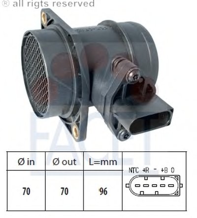 Расходомер воздуха (5 конт.) BMW 1(E81)/3(E46) 1.6/1.8/2.0 0