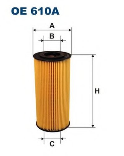 Фильтр масляный MB W210 95-00, SPRINTER 208-412 95-06  (RIDER)