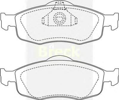 Комплект тормозных колодок, дисковый тормоз BRECK купить