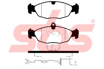 Комплект тормозных колодок, дисковый тормоз sbs купить