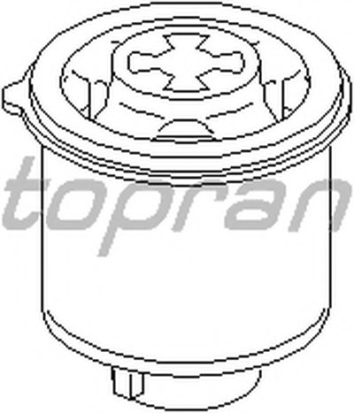 Втулка, балка моста TOPRAN купить