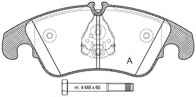 Комплект тормозных колодок, дисковый тормоз ADVANCE OPEN PARTS купить