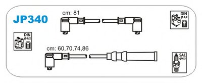 Комплект проводов зажигания Mazda 626 GD,GV 2.0 87-