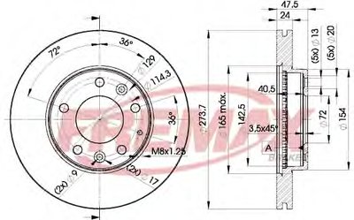 Тормозной диск Premium Carbon + FREMAX купить