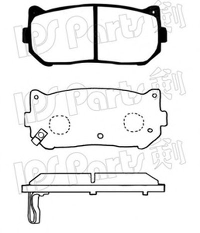 Комплект тормозных колодок, дисковый тормоз IPS Parts IPS Parts купить