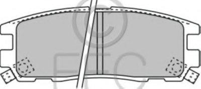 Комплект тормозных колодок, дисковый тормоз EEC купить