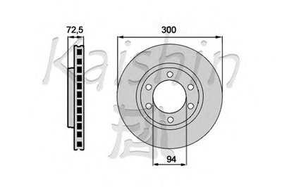 Тормозной диск KAISHIN купить