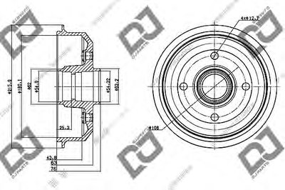 Тормозной барабан DJ PARTS купить