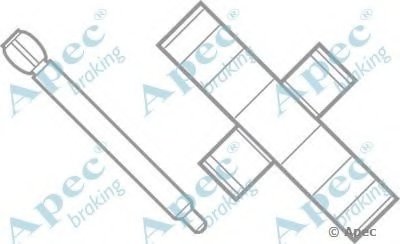 Комплектующие, тормозные колодки APEC braking купить