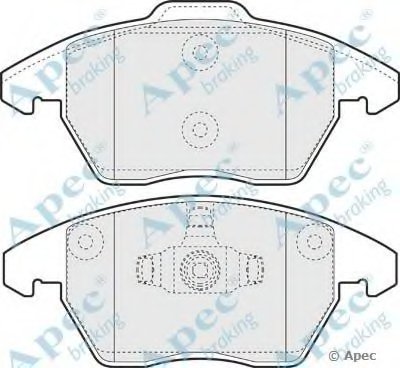 Комплект тормозных колодок, дисковый тормоз APEC braking купить