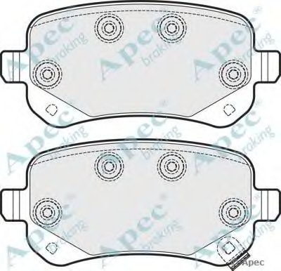 Комплект тормозных колодок, дисковый тормоз APEC braking купить