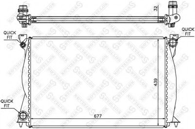 Радиатор, охлаждение двигателя STELLOX купить