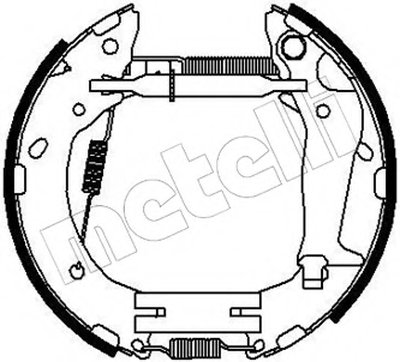 Комплект тормозных колодок Kit premounted METELLI купить