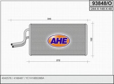 Теплообменник, отопление салона AHE купить