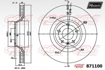 Тормозной диск R+ (Regular Plus) MAXTECH купить