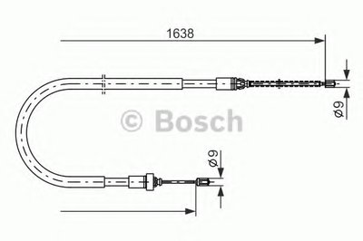 Трос, стояночная тормозная система BOSCH купить