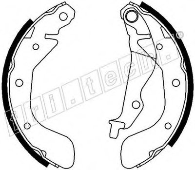 Комплект тормозных колодок REPARATION KIT fri.tech. купить