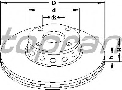 Тормозной диск TOPRAN купить