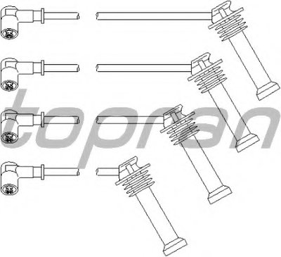 Комплект проводов зажигания TOPRAN купить