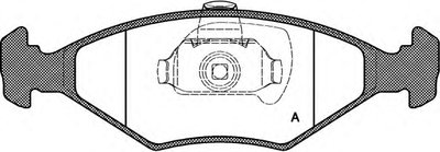 Комплект тормозных колодок, дисковый тормоз ADVANCE OPEN PARTS купить