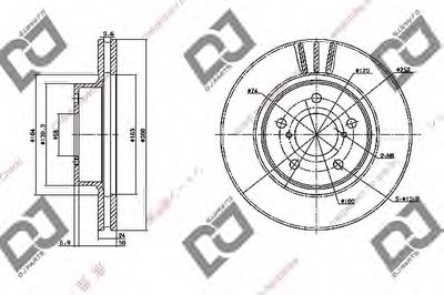 Тормозной диск DJ PARTS купить