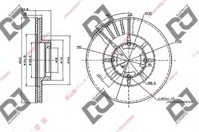 Тормозной диск DJ PARTS купить