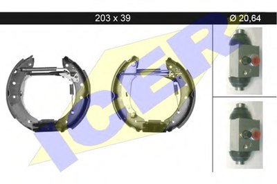 Комплект тормозных колодок ICER купить