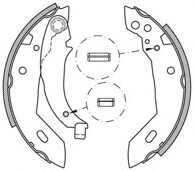 Комплект тормозных колодок ADVANCE OPEN PARTS купить