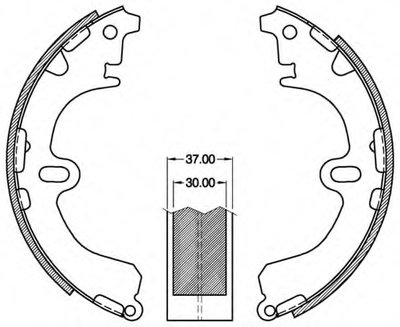 Комплект тормозных колодок ADVANCE OPEN PARTS купить