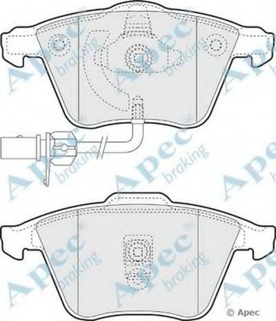 Комплект тормозных колодок, дисковый тормоз APEC braking купить