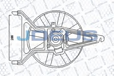 Вентилятор, охлаждение двигателя JDEUS купить