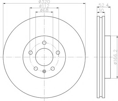 Тормозной диск PRO Carbonic Black HELLA PAGID купить